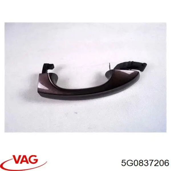 Manija exterior derecha de puerta trasera 5G0837206 VAG