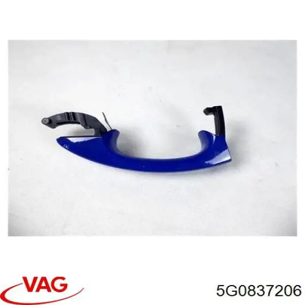 5G0837206 VAG Manija exterior derecha de puerta trasera