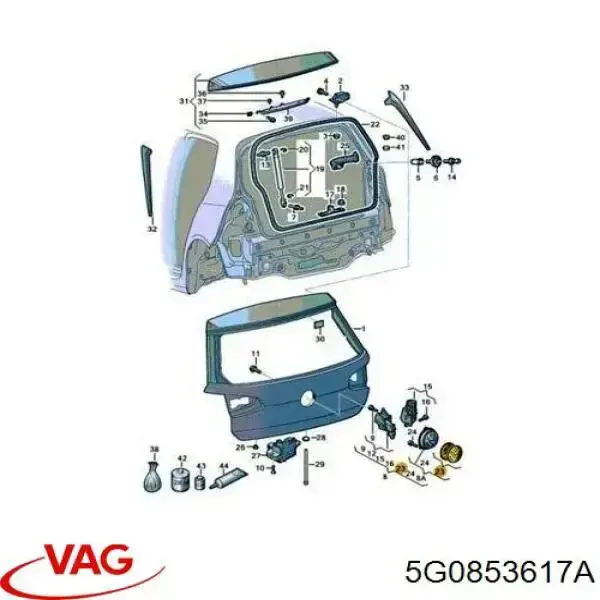 Logo VAG 5G0853617A precio, desde 31,76 EUR