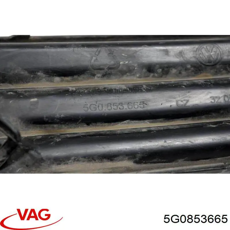Rejilla inferior izquierda del parachoques delantero VAG 5G0853665 precio, desde 8,72 EUR