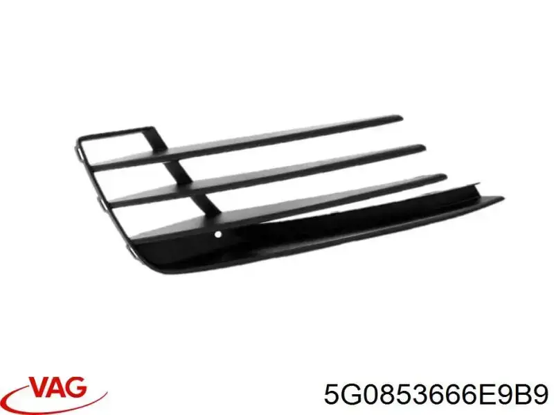 Comprar 5G0853666E9B9 VAG Rejilla derecha del parachoques delantero