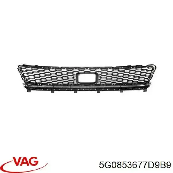 5G0853677D9B9 VAG Rejilla de ventilación, parachoques delantero, central