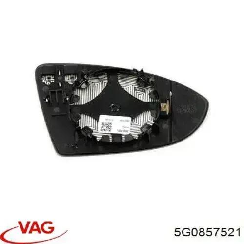 5G0857521 VAG cristal de espejo retrovisor exterior izquierdo