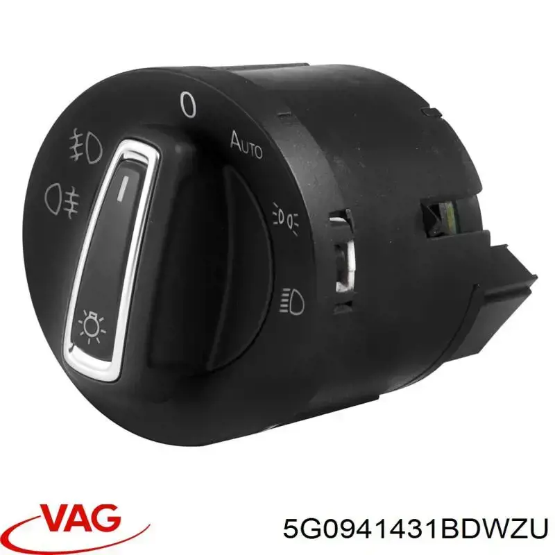 5G0941431BDWZU VAG interruptor de faros para "torpedo"