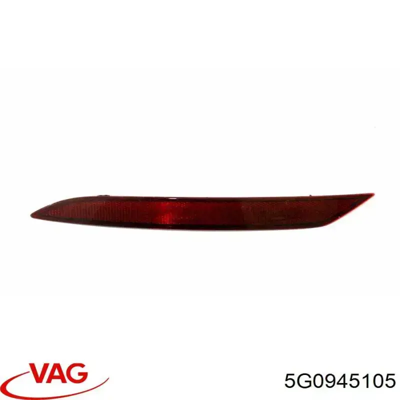 Reflector, trasero, izquierdo VAG 5G0945105