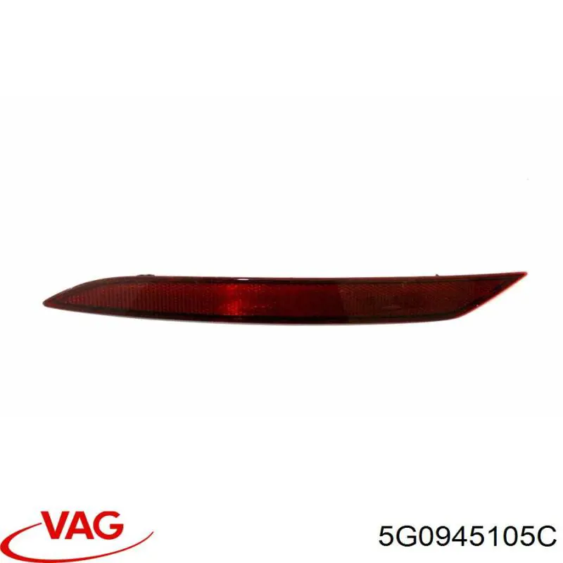 Comprar 5G0945105C VAG Reflector trasero izquierdo del parachoques