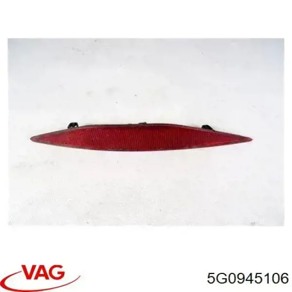 Reflector del parachoques trasero derecho 5G0945106 VAG