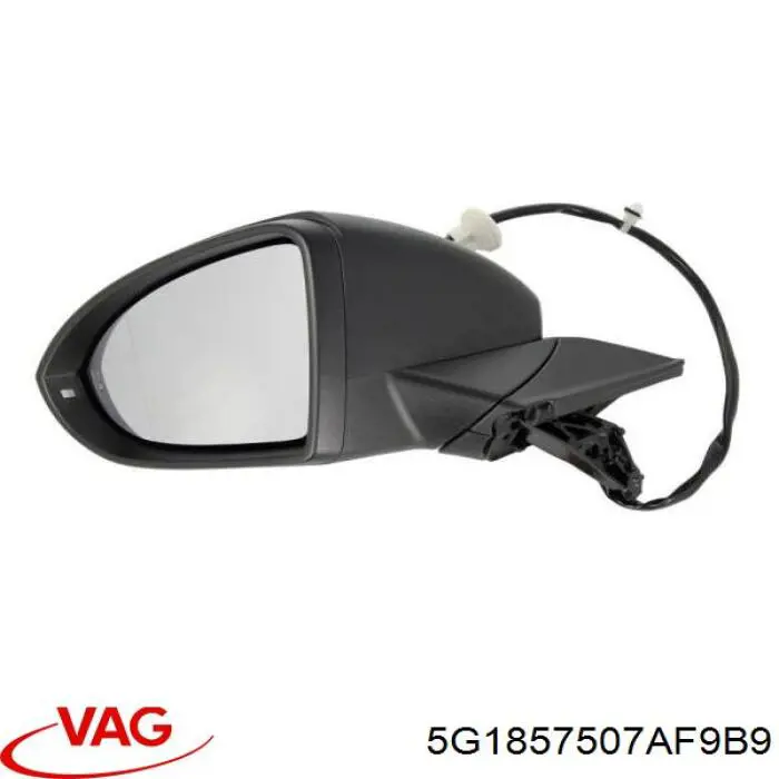 5G1857507BF VAG espejo retrovisor izquierdo