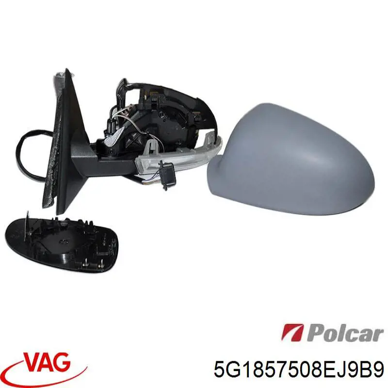 Comprar 5G1857508DL9B9 VAG Espejo de retrovisor derecho
