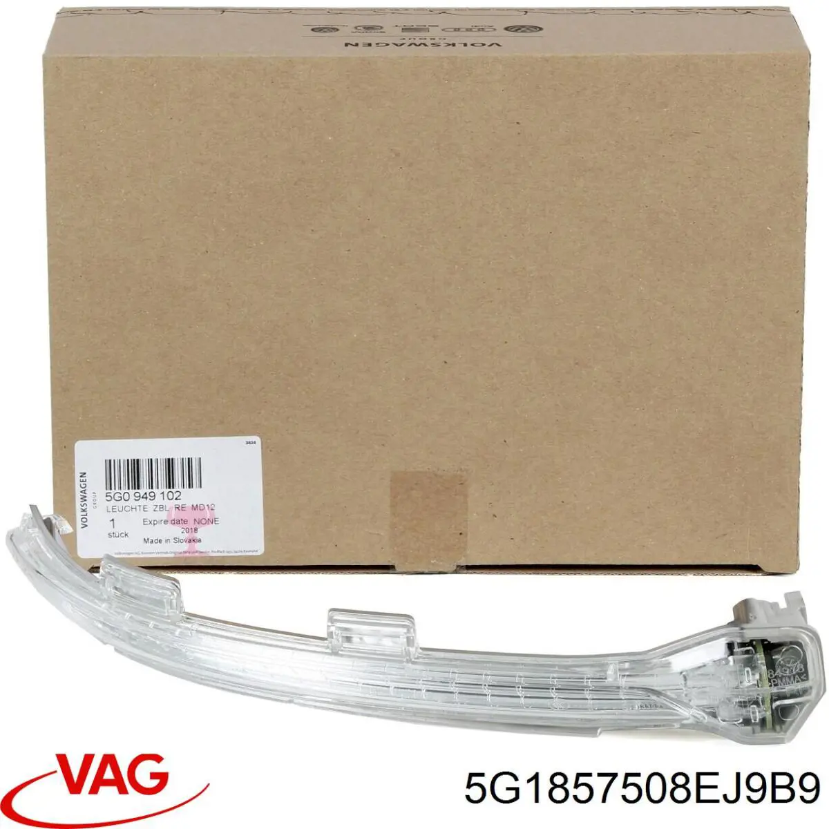 Espejo retrovisor derecho VAG 5G1857508FD9B9 precio, desde 157,05 EUR