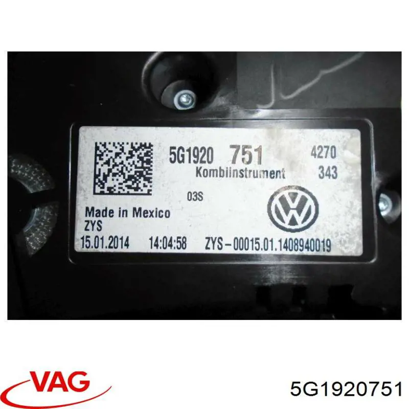 5G1920751 VAG