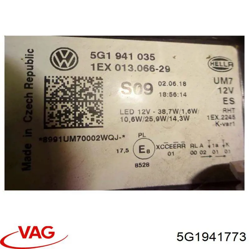 Faro VAG 5G1941773 precio, desde 980,10 EUR
