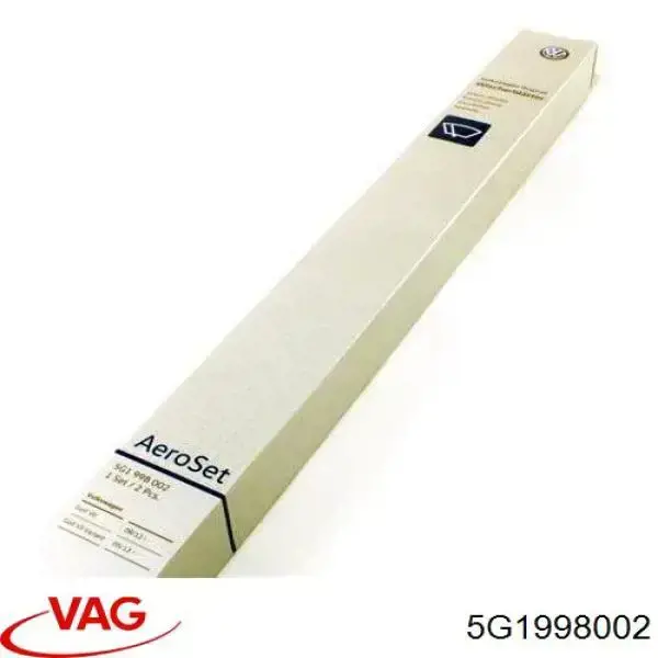 Escobillas de limpiaparabrisas delanteras VAG 5G1998002