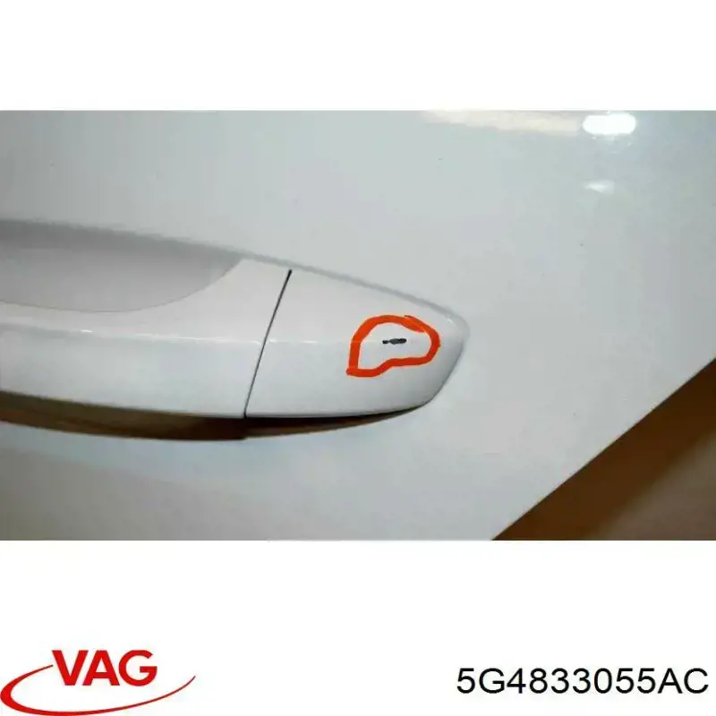 5G4833055AC VAG Puerta trasera izquierda