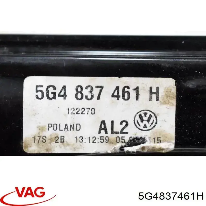 Mecanismo de elevalunas VAG 5G4837461H