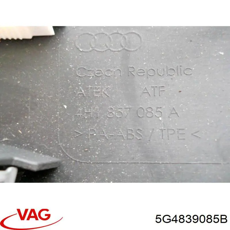 Cable de apertura de cerradura de puerta trasera 5G4839085B VAG