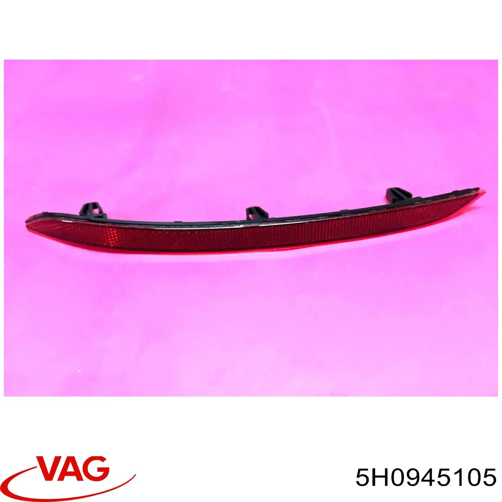 5H0945105 VAG Reflector, trasero, izquierdo