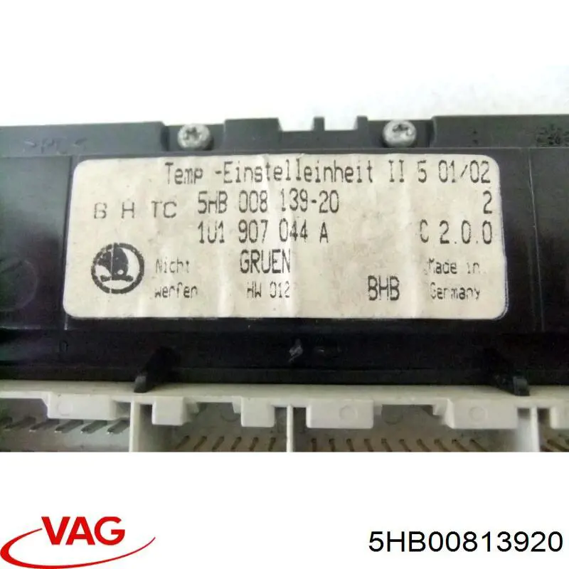 5HB00813920 VAG unidad de control, calefacción/ventilacion