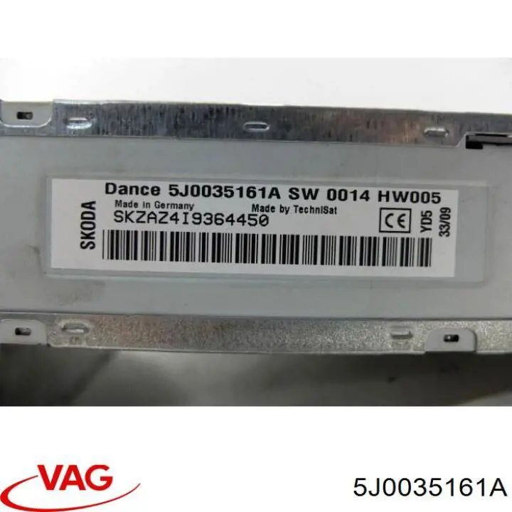 5J0035161A VAG Radio AM/FM