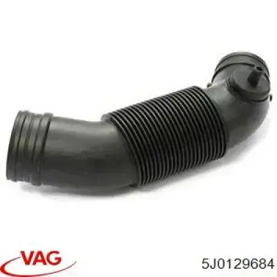 5J0129684 VAG tubo flexible de aspiración, salida del filtro de aire