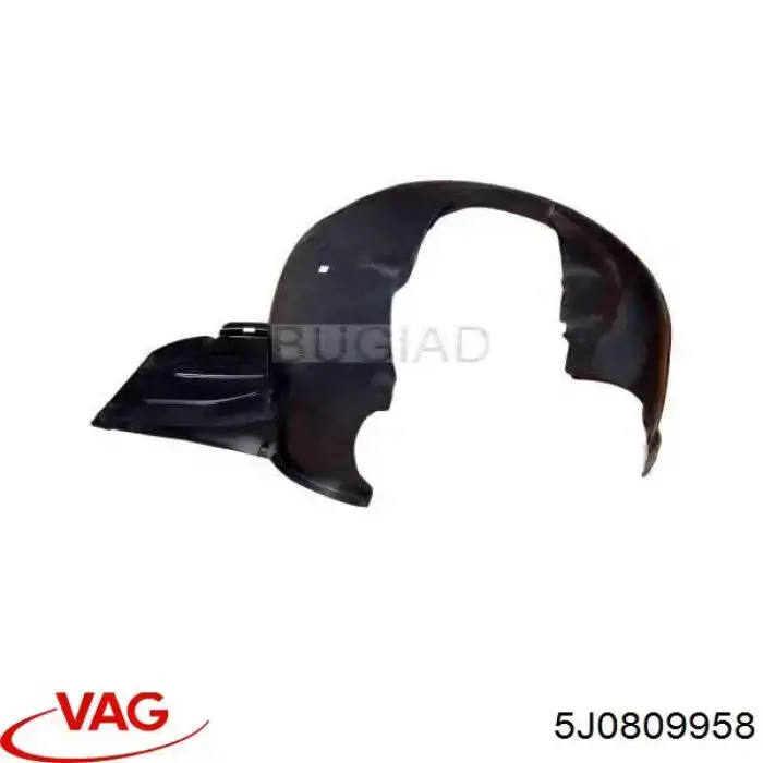 Guardabarros interior derecho, aleta delantera VAG 5J0809958 precio, desde 25,28 EUR