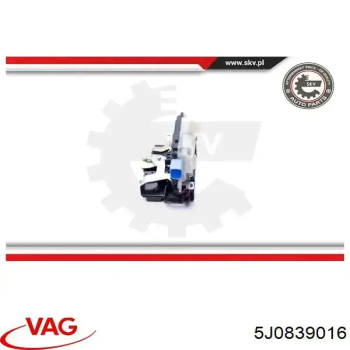 Cerradura de la puerta trasera derecha VAG 5J0839016 precio, desde 43,50 EUR