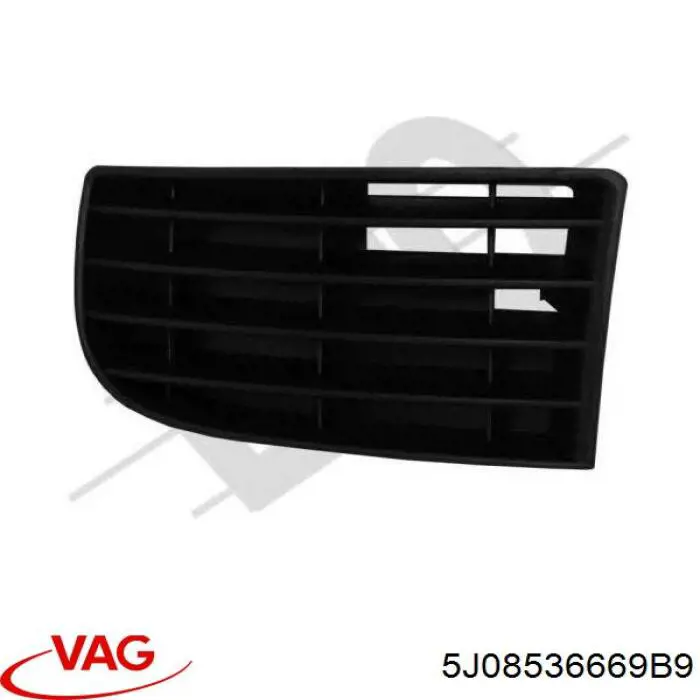 Comprar 5J08536669B9 VAG Tapa de rejilla de faro antiniebla delantero derecho