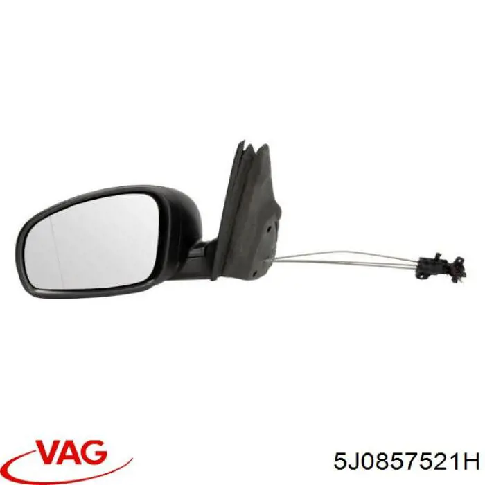 Cristal de espejo retrovisor exterior izquierdo 5J0857521H VAG