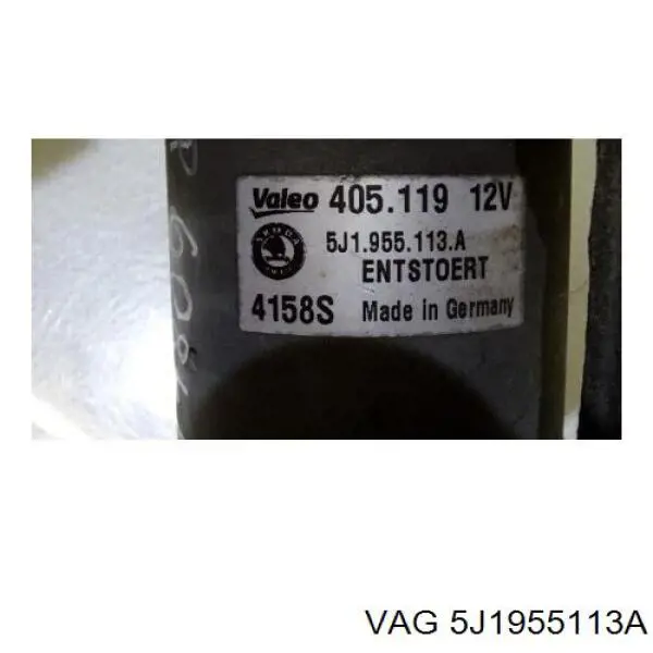 Motor limpiaparabrisas 5J1955113A VAG