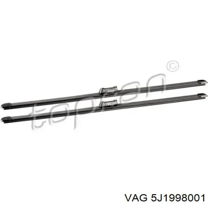 Escobillas de limpiaparabrisas delanteras VAG 5J1998001