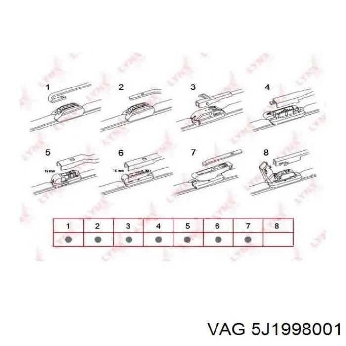 Escobillas delanteras VAG 5J1998001 precio, desde 20,64 EUR