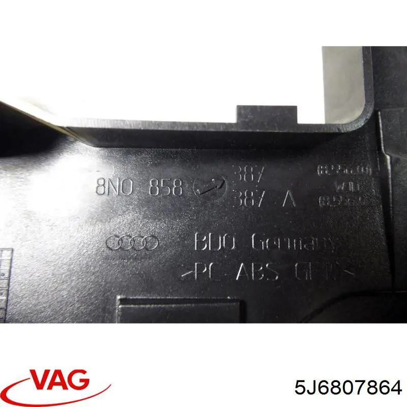 Soporte del parachoques trasero derecho 5J6807864 VAG