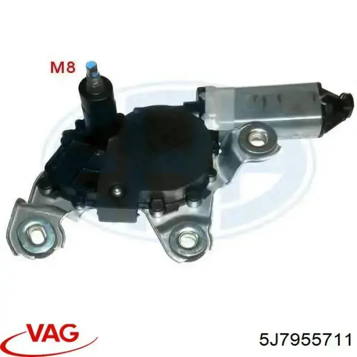 Comprar 5J7955711 VAG Motor limpiaparabrisas, trasera