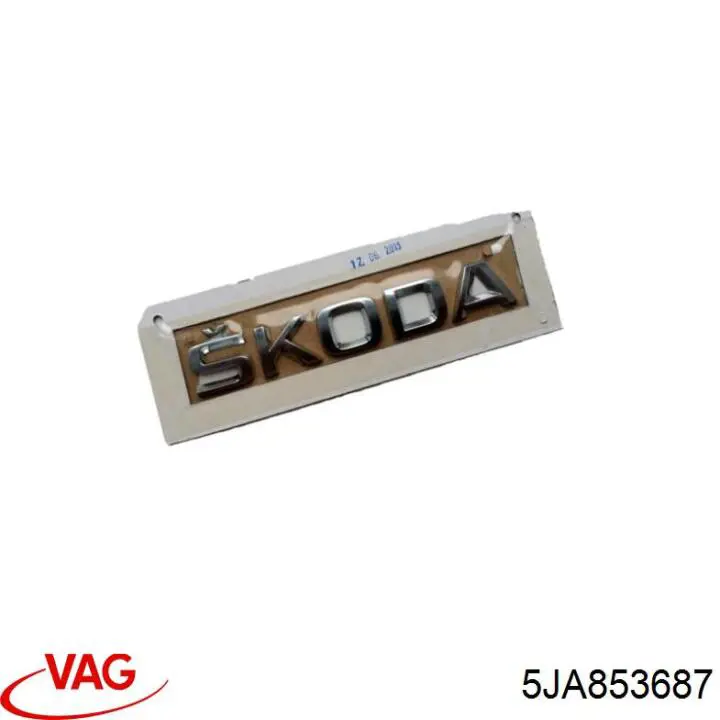 5JA853687 VAG Logotipo de tapa de maletero
