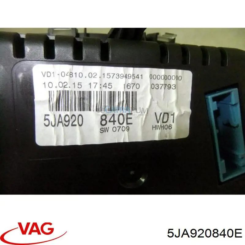 Tablero de instrumentos VAG 5JA920840E precio, desde 97,28 EUR