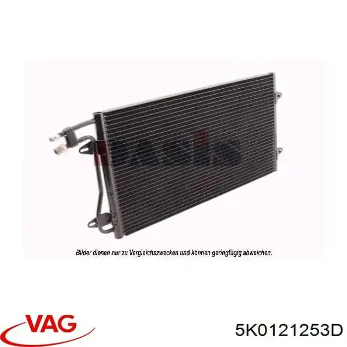 Radiador 5K0121253D VAG