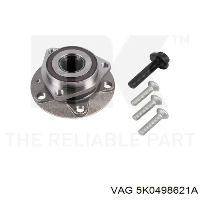 5K0498621A VAG Cubo delantero