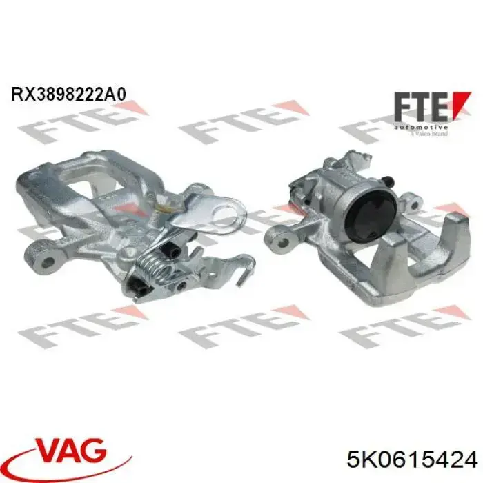 Pinza de freno trasera derecha VAG 5K0615424 precio, desde 88,57 EUR