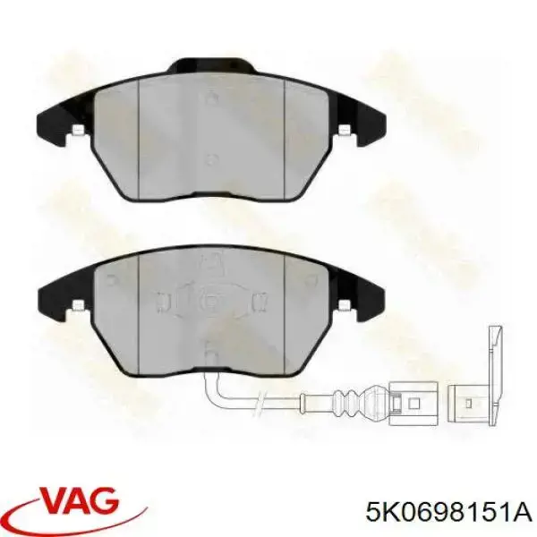 Pastillas de freno delanteras Seat Leon 2 1P1