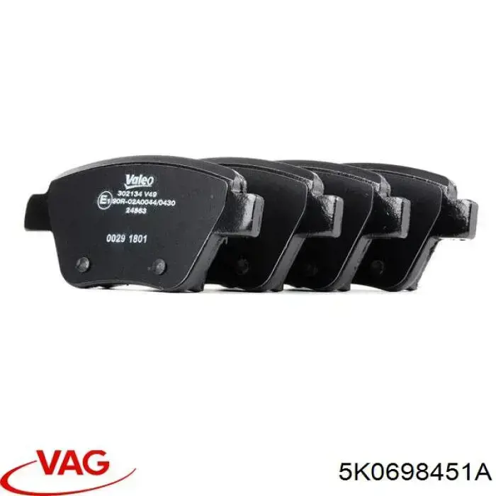 Pastillas de freno traseras Volkswagen Jetta 6 162, 163, AV3, AV2, AY2, AY3