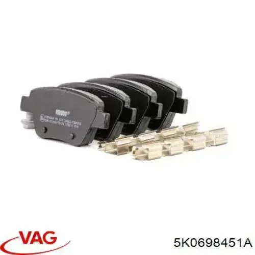Pastillas de freno traseras Volkswagen Jetta 6 162, 163, AV3, AV2, AY2, AY3