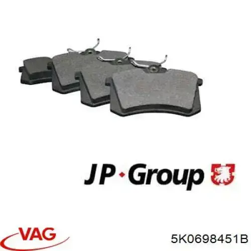 Pastillas traseras VAG 5K0698451B