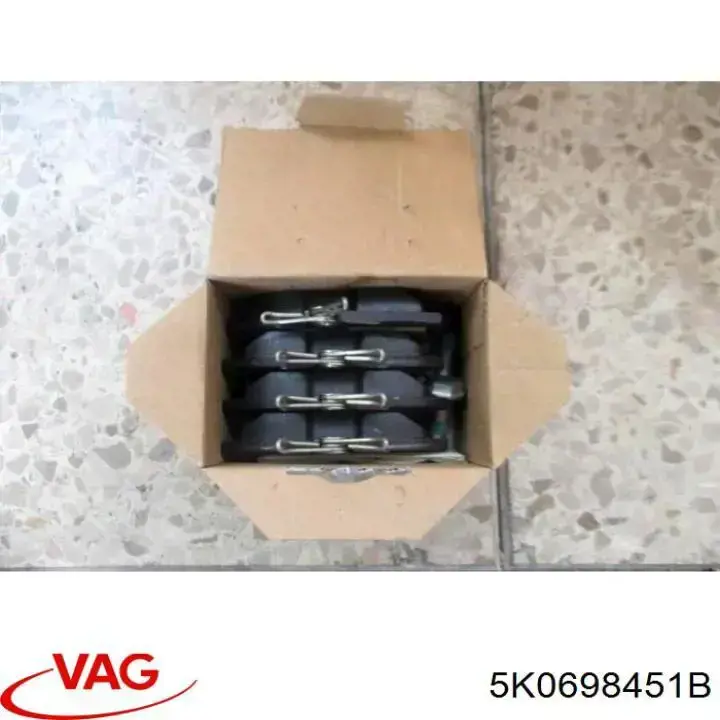 5K0698451B VAG Pastillas freno traseras