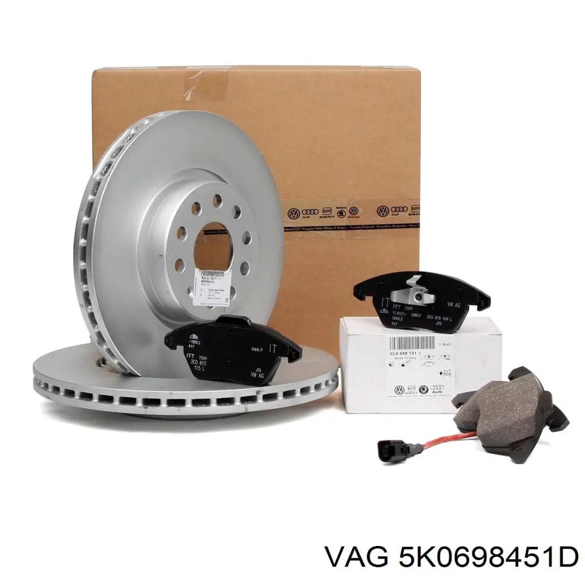 Pastillas de freno traseras Volkswagen Jetta 6 162, 163, AV3, AV2, AY2, AY3