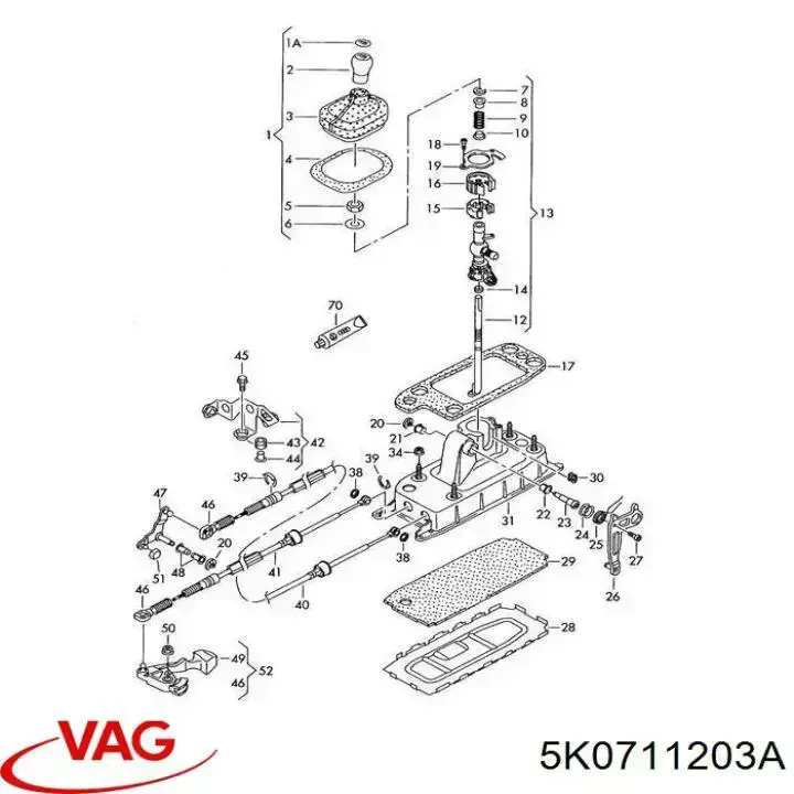Comprar 1K0711202B VAG Pomo