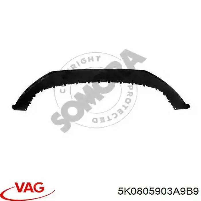 Alerón paragolpes delantero VAG 5K0805903A9B9 precio, desde 22,76 EUR
