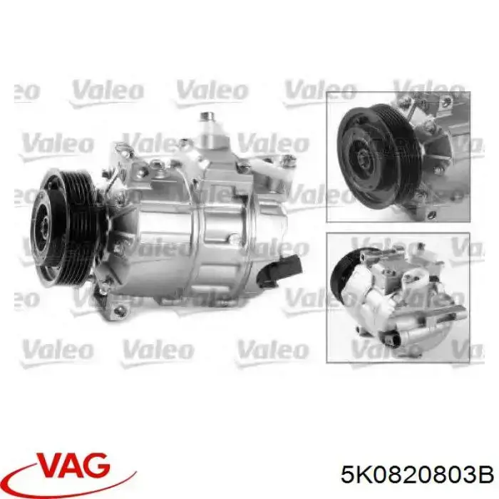 Comprar 5K0820803B VAG Compresor de aire acondicionado coche