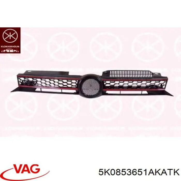 PVW07089GAK Signeda rejilla de radiador
