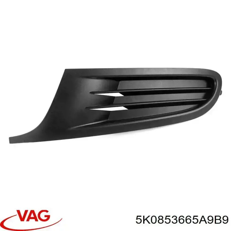 Comprar 5K0853665A9B9 VAG Rejilla del parachoques delantera izquierda