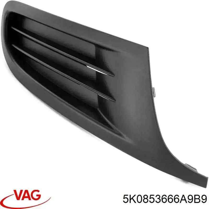 Comprar 5K0853666A9B9 VAG Tapa de rejilla de faro antiniebla delantero derecho